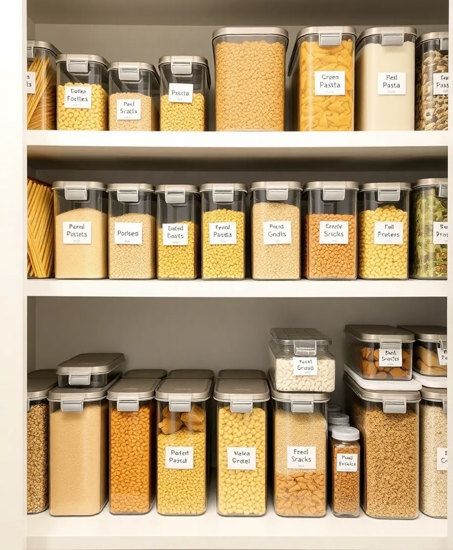 22 Kitchen Organization Hacks for Small Spaces You Wish You Knew Sooner! - 5. Clear Storage Containers