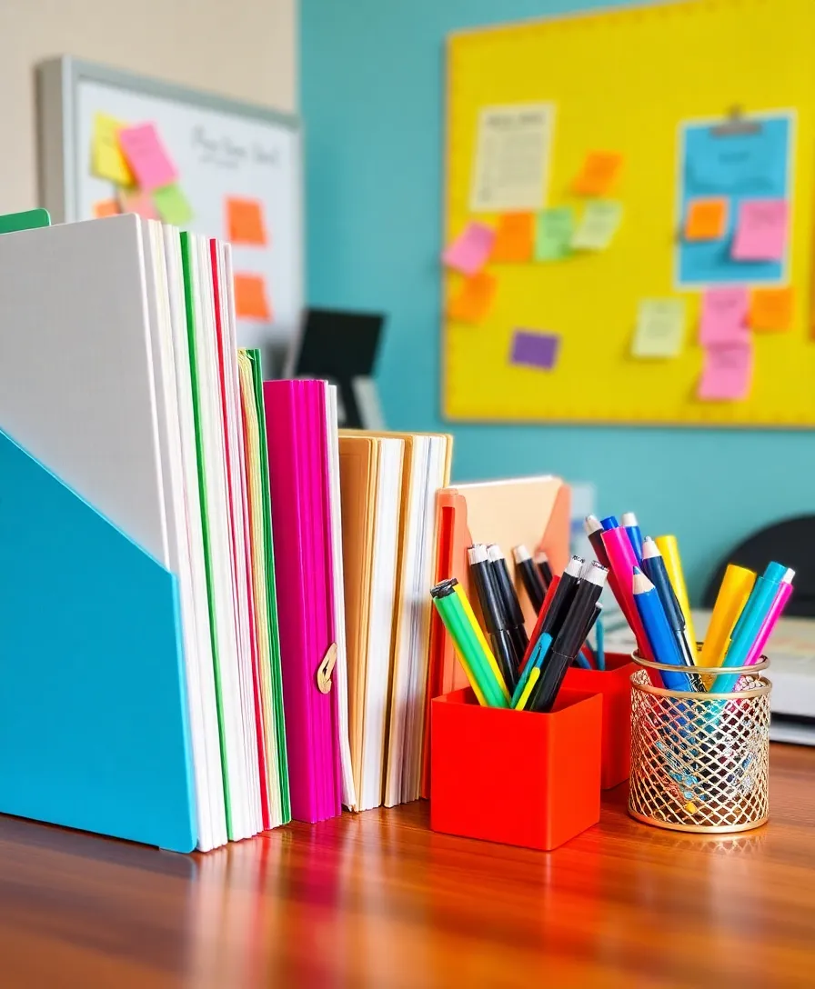 22 Functional Home Office Organization Tricks to Create Your Dream Workspace (#6 Will Blow Your Mind!) - 2. Color-Coded Organization
