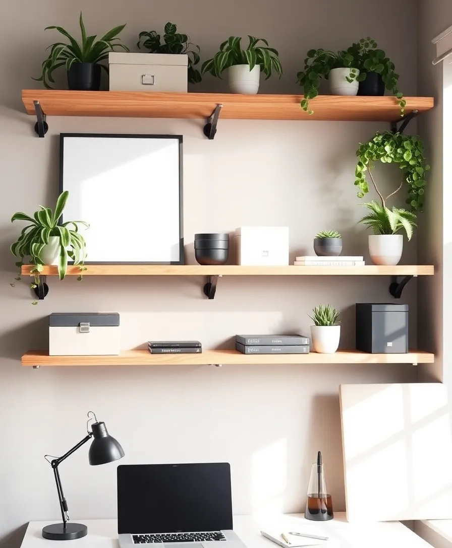 22 Functional Home Office Organization Tricks to Create Your Dream Workspace (#6 Will Blow Your Mind!) - 1. Vertical Storage Solutions