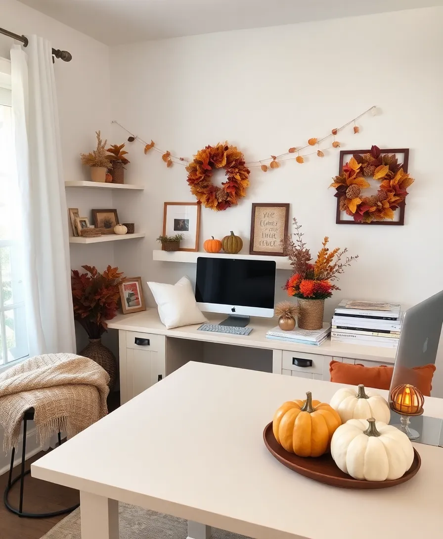 22 Functional Home Office Organization Tricks to Create Your Dream Workspace (#6 Will Blow Your Mind!) - 15. Seasonal Decor Changes
