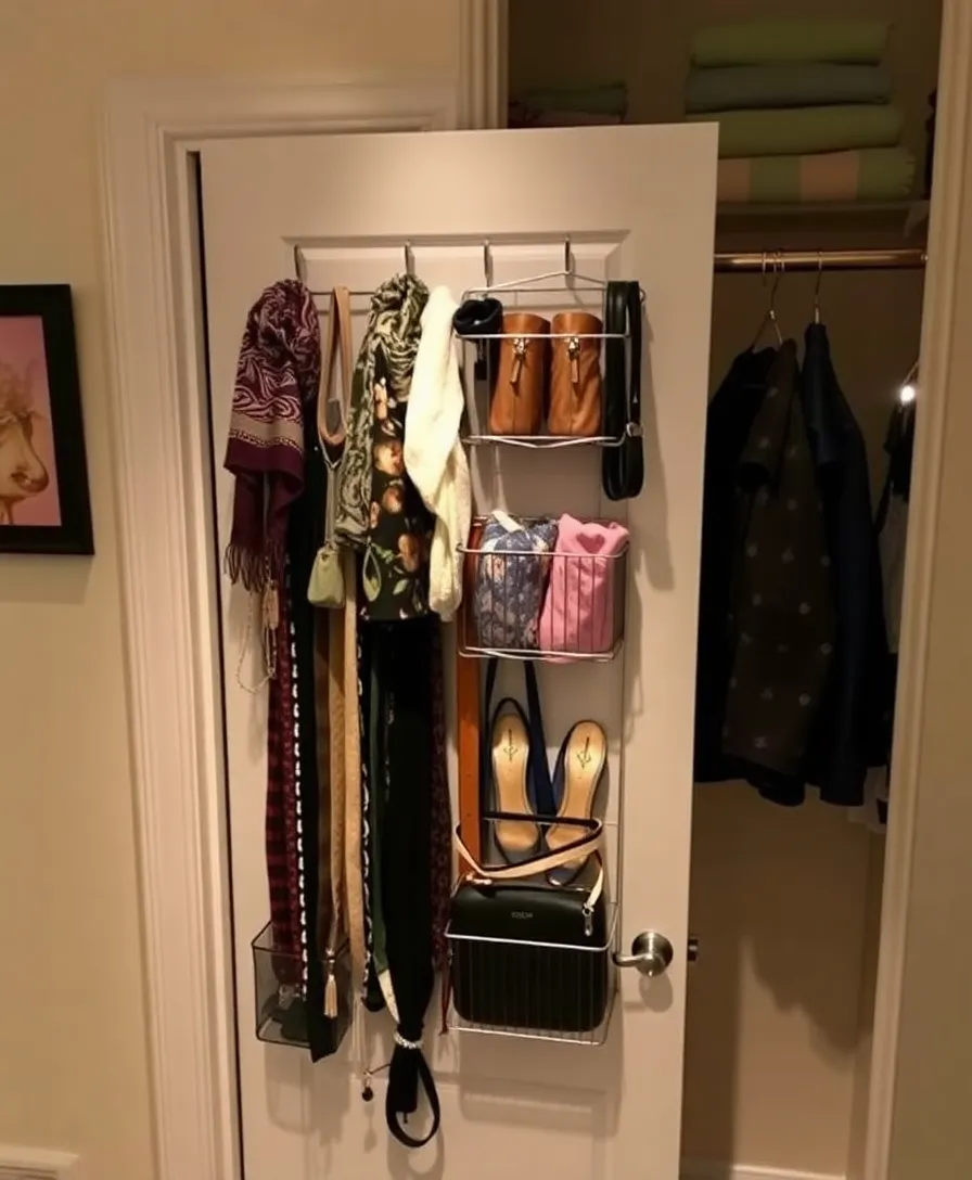 22 Trendy Closet Organization Ideas That Will Inspire You to Declutter (Don’t Miss #13!) - 6. Over-the-Door Organizers