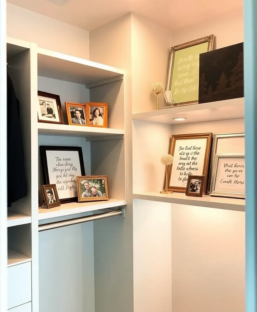 22 Trendy Closet Organization Ideas That Will Inspire You to Declutter (Don’t Miss #13!) - 16. Personalized Closet Decor