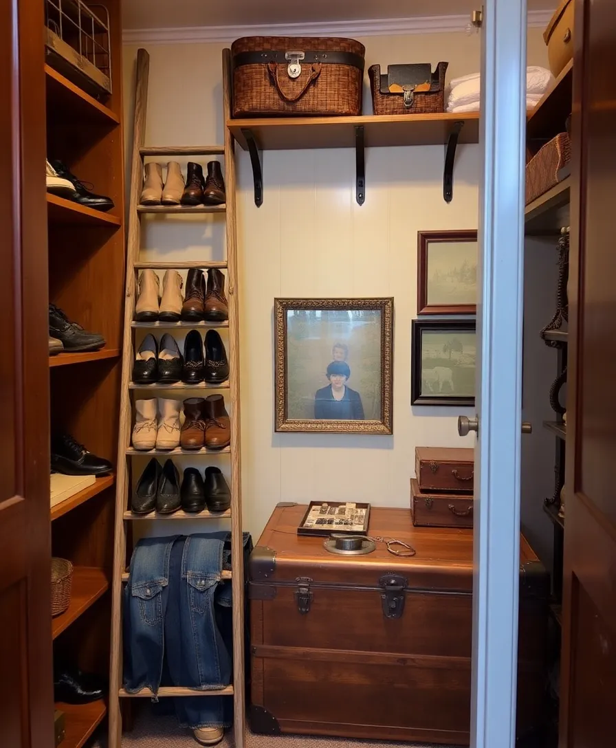 22 Trendy Closet Organization Ideas That Will Inspire You to Declutter (Don’t Miss #13!) - 20. Repurpose Vintage Finds