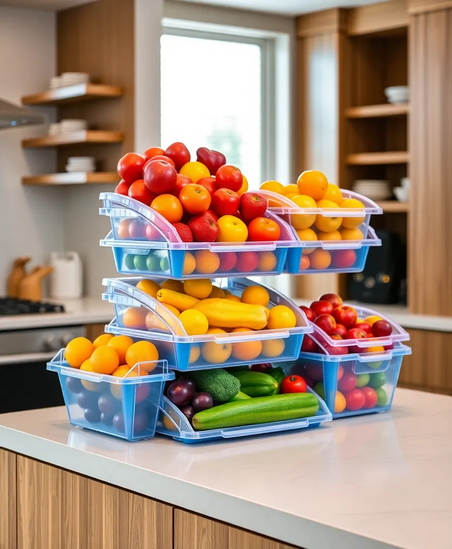 22 Kitchen Organization Hacks for Small Spaces You Wish You Knew Sooner! - 8. Stackable Storage Bins