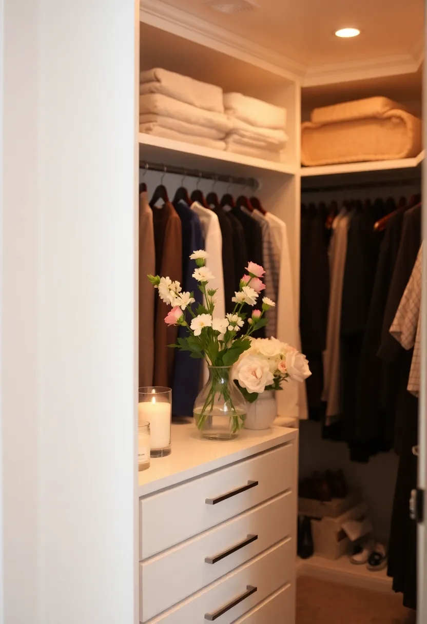 22 Walk-In Closet Organization Ideas That'll Make You Wonder Why You Didn't Do This Sooner! - 19. Personalize with Fragrance and Decor