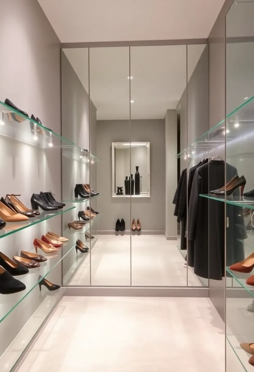 22 Walk-In Closet Organization Ideas That'll Make You Wonder Why You Didn't Do This Sooner! - 2. Stylish Shoe Displays