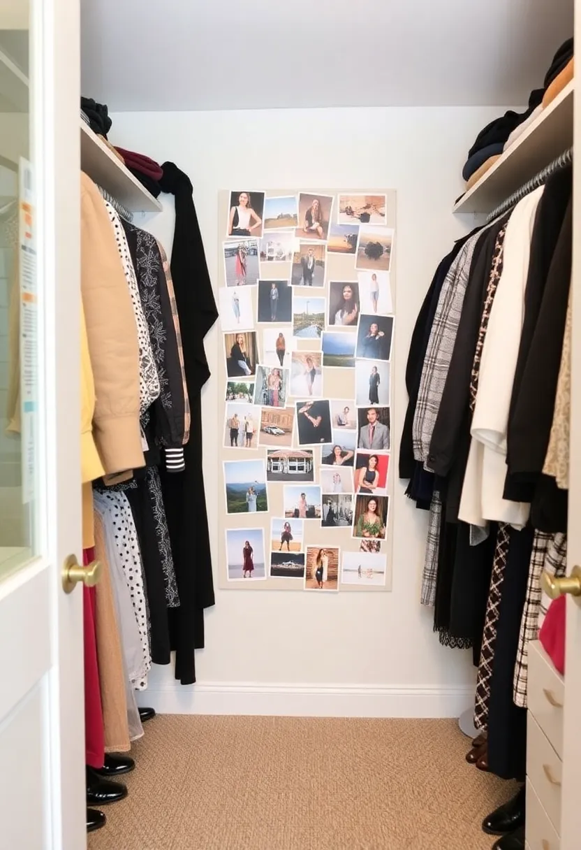 22 Walk-In Closet Organization Ideas That'll Make You Wonder Why You Didn't Do This Sooner! - 22. Create a Mood Board