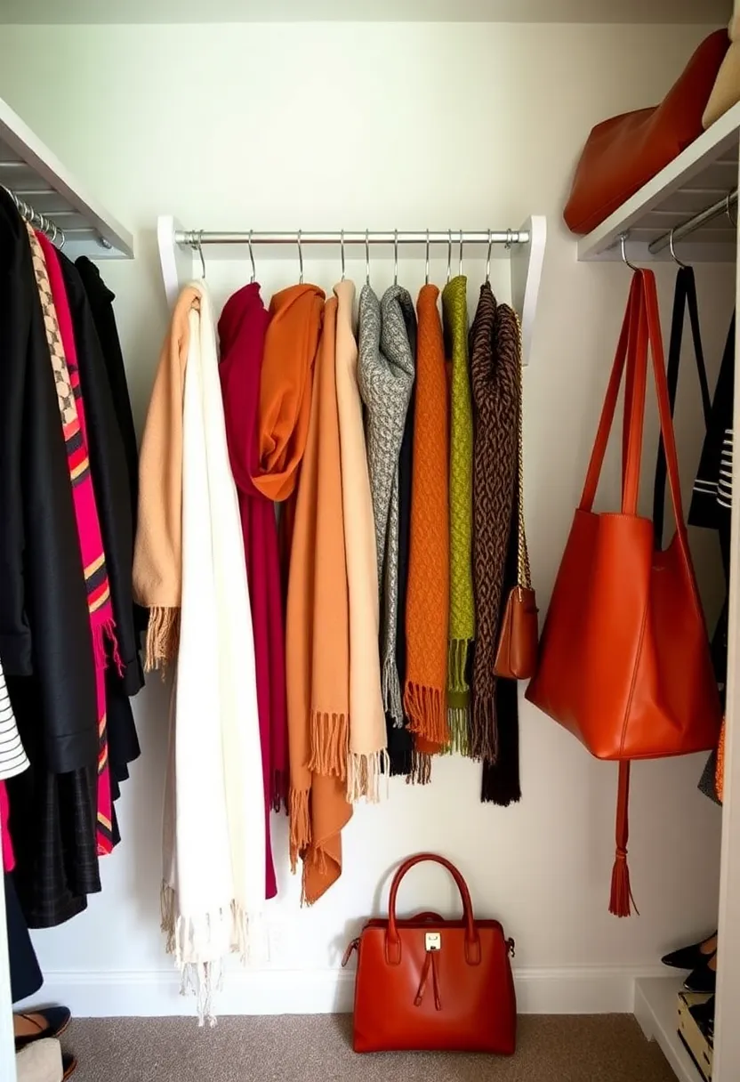 22 Walk-In Closet Organization Ideas That'll Make You Wonder Why You Didn't Do This Sooner! - 15. Seasonal Accessories Display