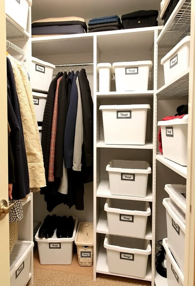 22 Walk-In Closet Organization Ideas That'll Make You Wonder Why You Didn't Do This Sooner! - 20. Use Labels for Easy Identification