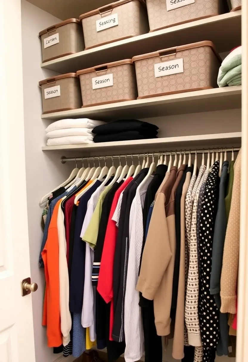 22 Walk-In Closet Organization Ideas That'll Make You Wonder Why You Didn't Do This Sooner! - 7. Seasonal Rotations