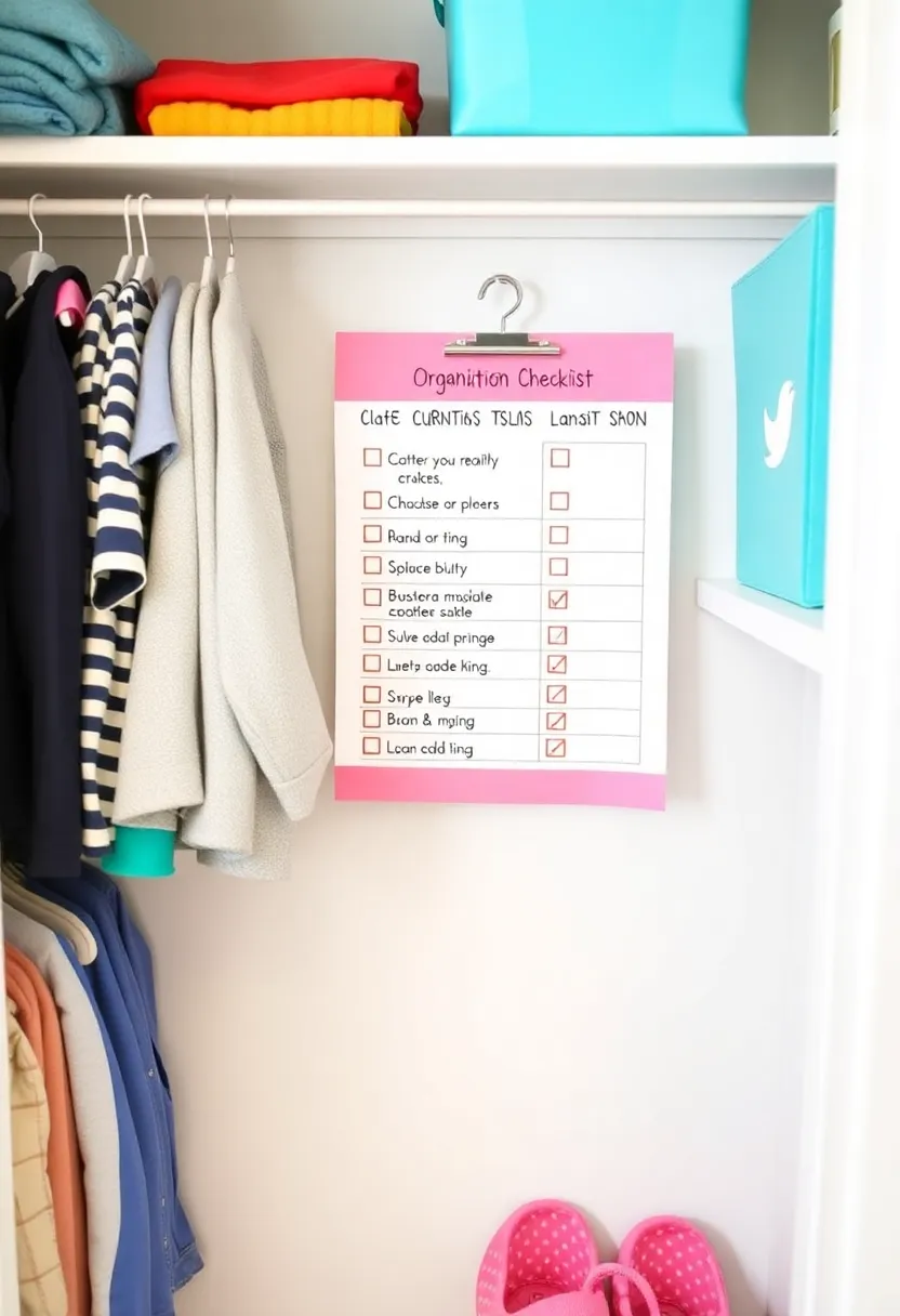 22 Kids Closet Organization Ideas That Will Transform Your Child's Room! - 20. Create a Checklist for Organization