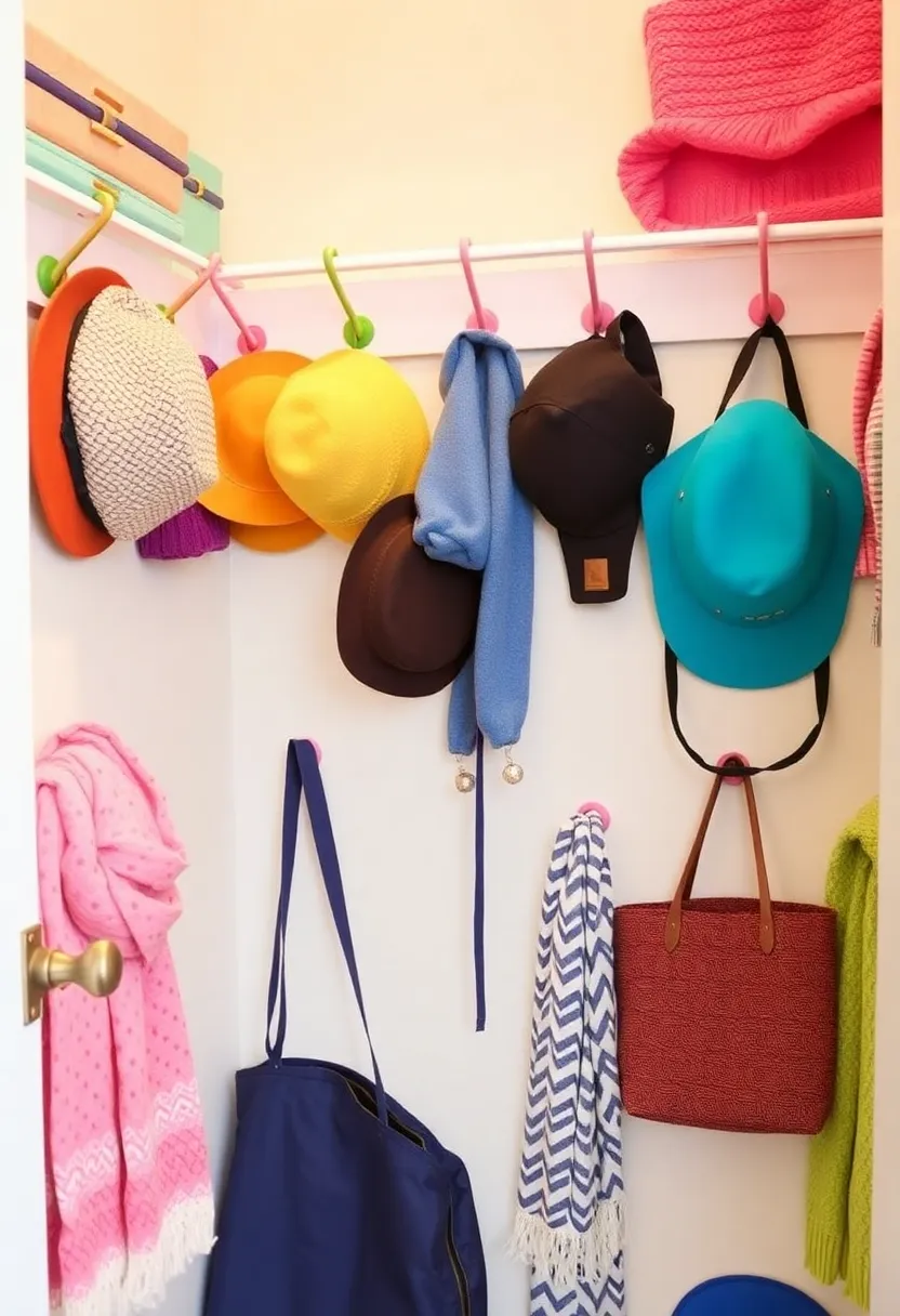 22 Kids Closet Organization Ideas That Will Transform Your Child's Room! - 10. Utilize Hooks for Accessories