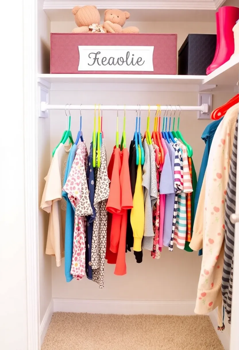 22 Kids Closet Organization Ideas That Will Transform Your Child's Room! - 6. Personalized Clothing Racks