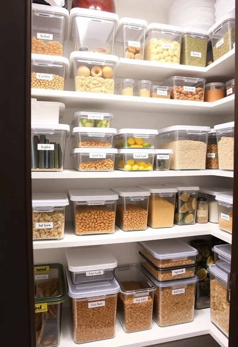 21 Organization Ideas for the Home That Will Change Your Life! (You Won't Believe #11!) - 17. Organize Your Pantry with Clear Containers