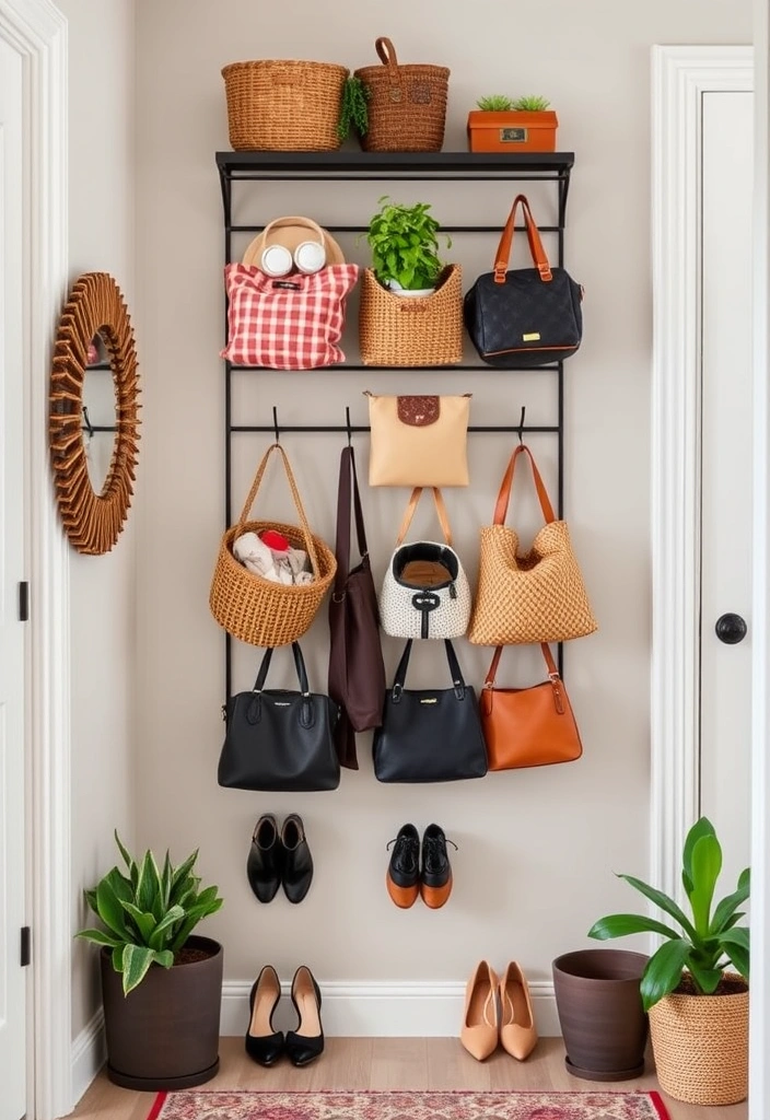 21 DIY Organization Ideas That Will Transform Your Chaos into Calm (You Won't Believe #10!) - 2. Hanging Storage Baskets for Entryways