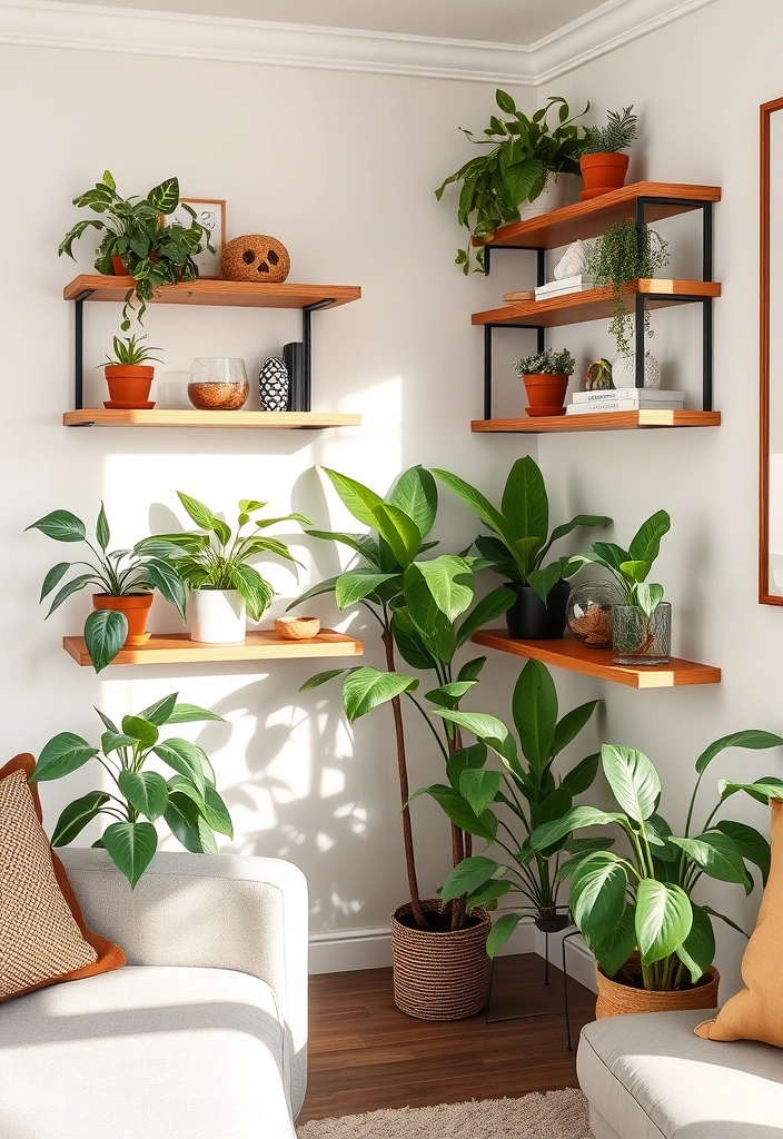 21 DIY Organization Ideas That Will Transform Your Chaos into Calm (You Won't Believe #10!) - 13. Corner Shelves for Small Spaces