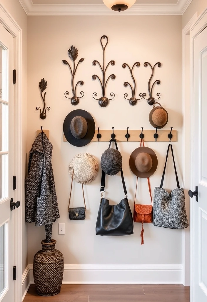 21 DIY Organization Ideas That Will Transform Your Chaos into Calm (You Won't Believe #10!) - 18. Utilize Hooks for Accessories