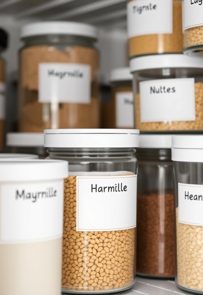 21 Minimalist Kitchen Cabinet Organization Ideas for a Clutter-Free Home! - 16. Simple Labels for Everything