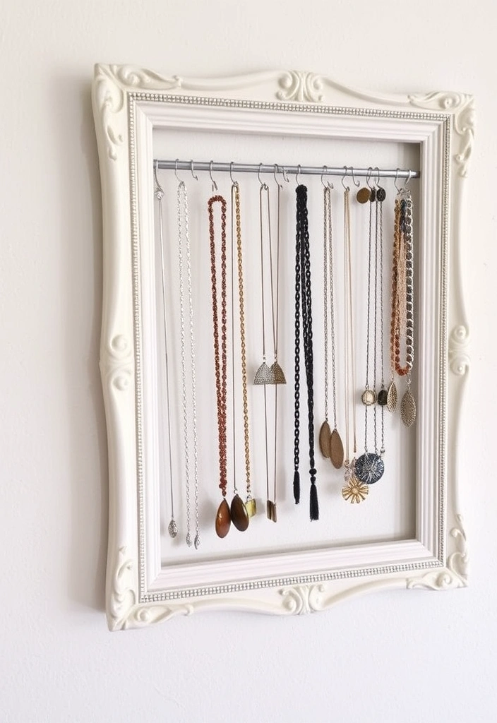 21 Dollar Store DIY Organization Hacks That Will Change Your Life (You Won't Believe #15!) - 3. Elegant Jewelry Organizer