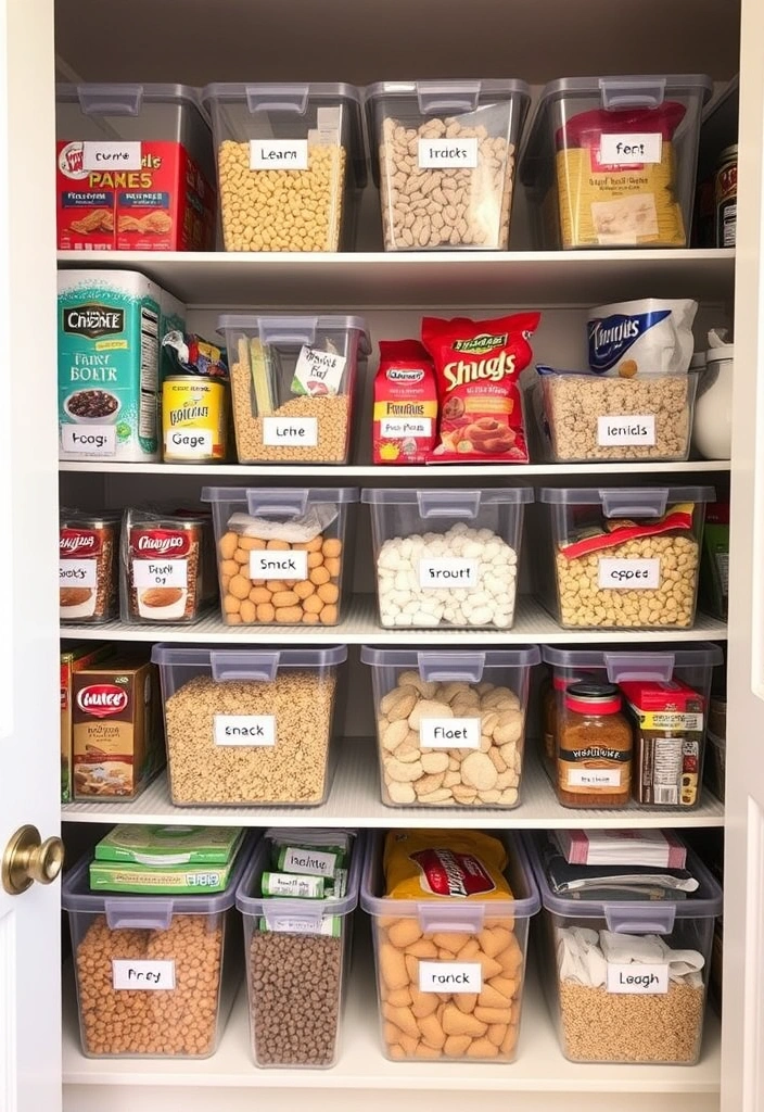 21 Dollar Store DIY Organization Hacks That Will Change Your Life (You Won't Believe #15!) - 13. Organized Pantry Bins