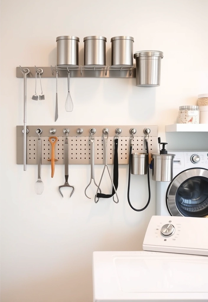 21 Laundry Room Organization Ideas That Will Make You Excited to Do Laundry! - 2. Magnetic Storage Solutions